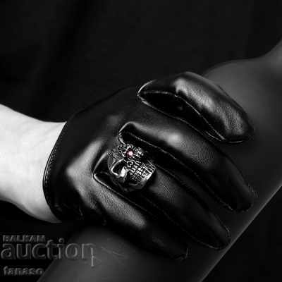 Delivery of Massive men's ring - skull with zircon, heavy metal, punk Delivery of Massive men's ring - skull with zircon, heavy metal, punk