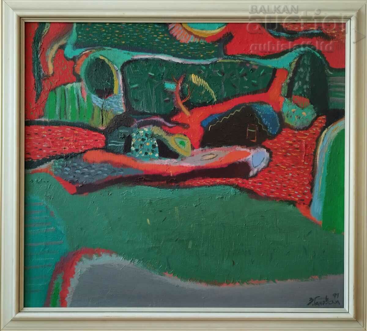 Pictură, peisaj, compoziție, artă. Zdravko Ganovski, 1999