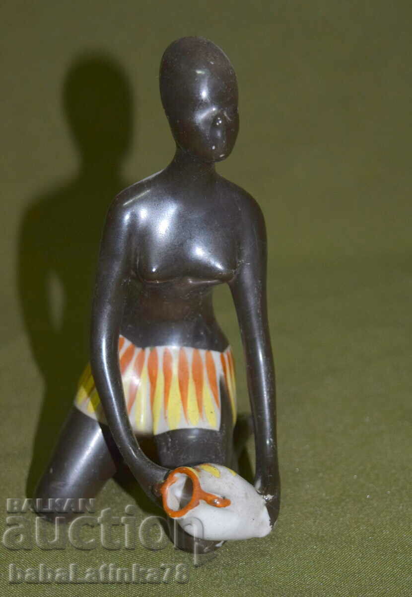 Beautiful porcelain figurine African style