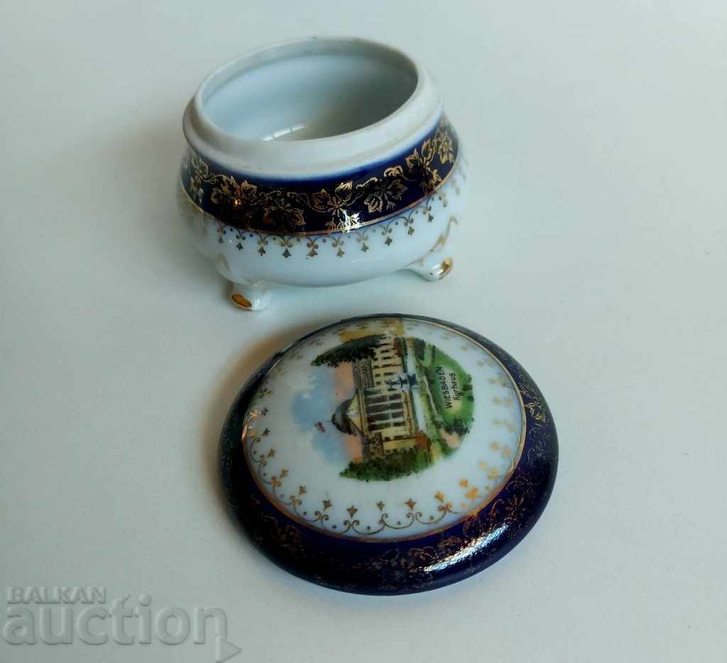 . OLD PORCELAIN BOX BOX MARKING PORCELAIN - 5 . OLD PORCELAIN BOX BOX MARKING PORCELAIN - 5