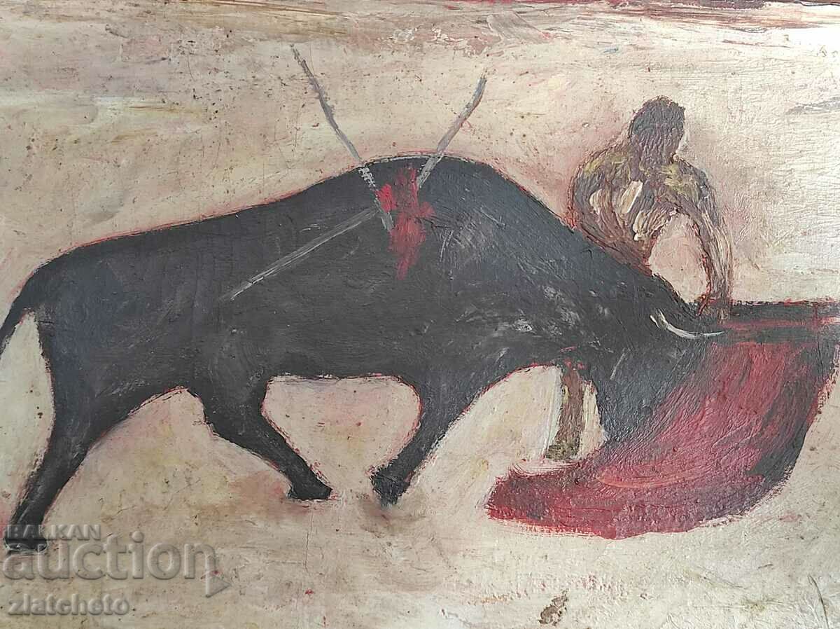 Delivery of Painting by G. Batrev "Bullfight" Delivery of Painting by G. Batrev "Bullfight"