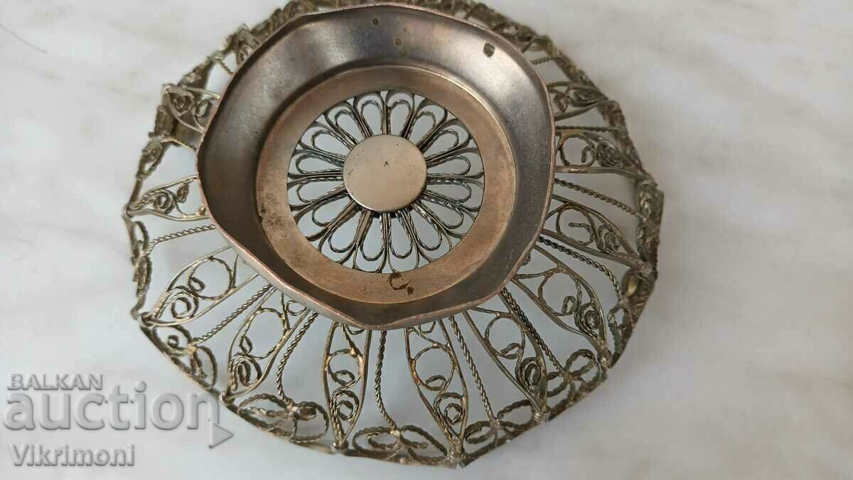 Old, filigree, dish, paneer, for sweets with price 50.00 BGN | € 25.56 Old, filigree, dish, paneer, for sweets with price 50.00 BGN | € 25.56