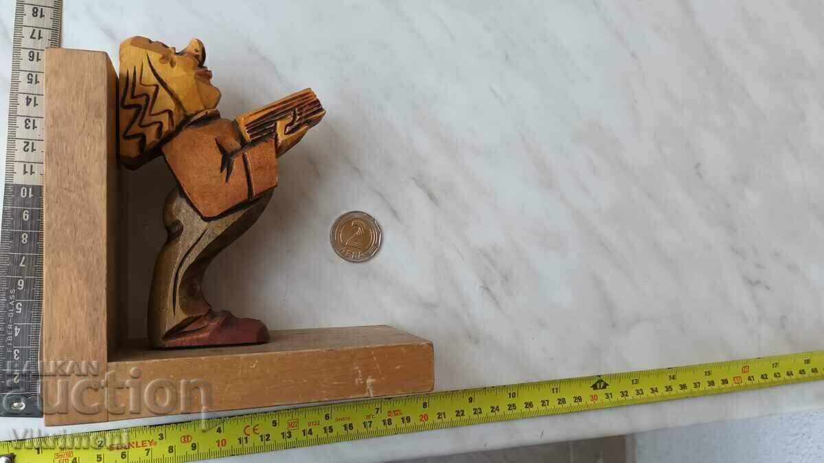 Livrarea Sculptură în lemn, figură, dop de carte