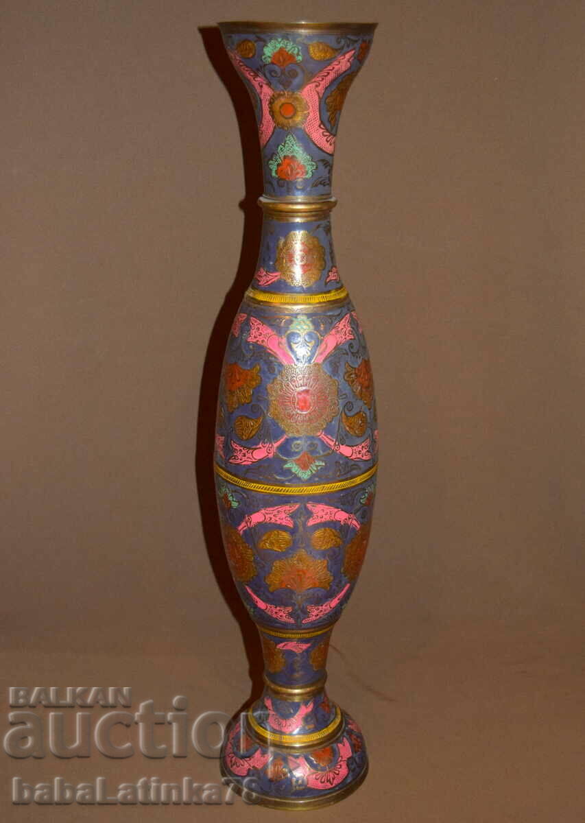 Beautiful large ollam brass vase