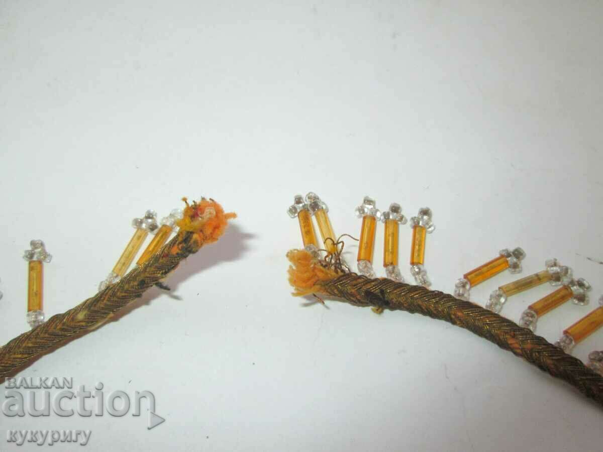 Old Renaissance beaded jewelry decoration tinsel costume - 6 Old Renaissance beaded jewelry decoration tinsel costume - 6