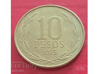 10 pesos 2015 "U" - Chile