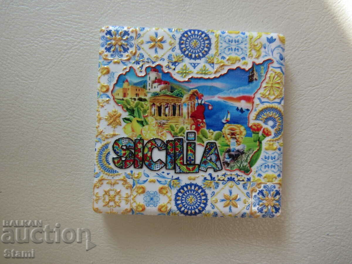 Auction Magnet from Sicily, Italy-1 Auction Magnet from Sicily, Italy-1