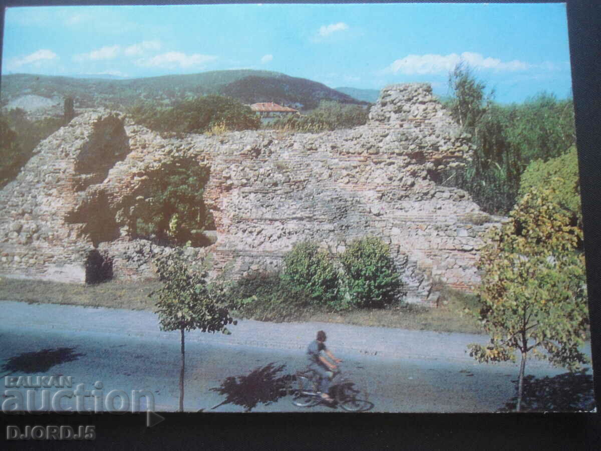 HISARYA - part of the fortress wall, Old card