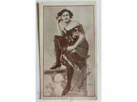 . OLD CARD PHOTO OF MISS M. KARASTOYANOVA - BALLET