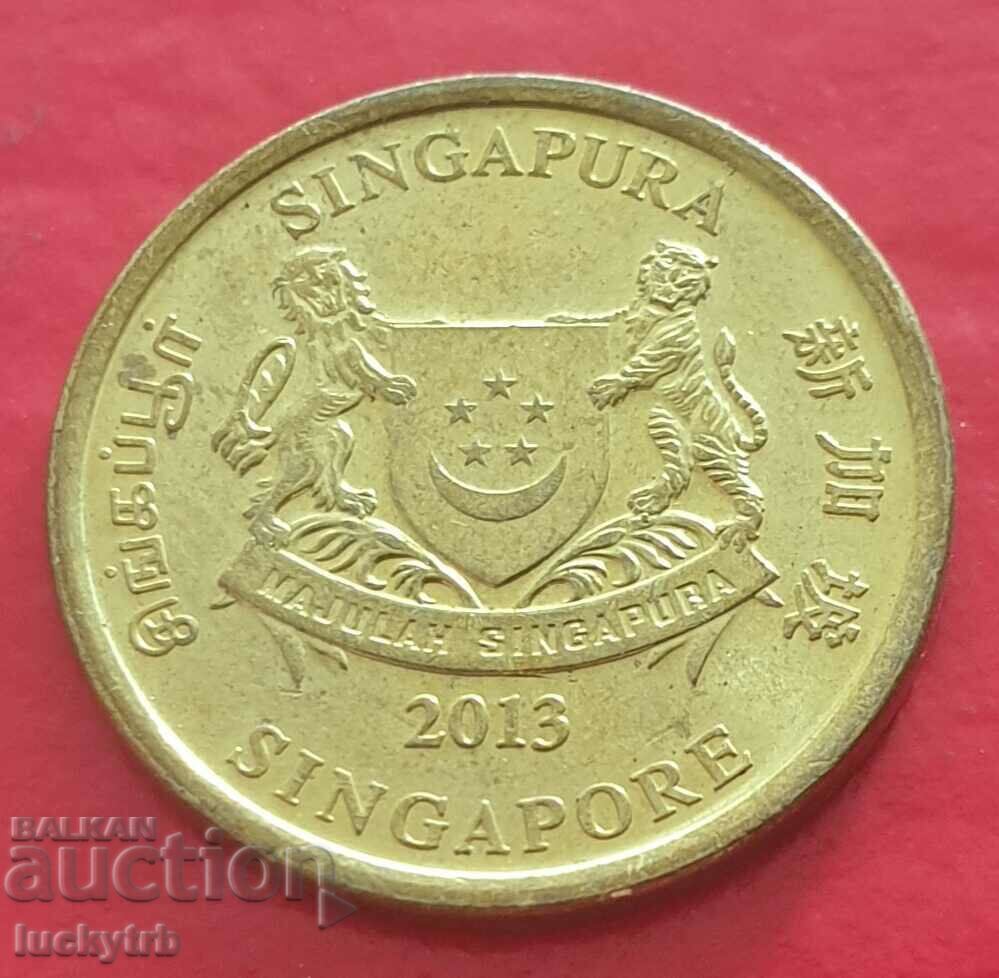 5 cents 2013 - Singapore with price 0.50 BGN | € 0.26 5 cents 2013 - Singapore with price 0.50 BGN | € 0.26