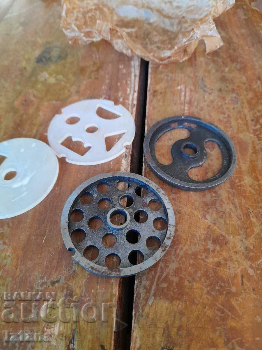 Auction Old grates for a meat grinder Auction Old grates for a meat grinder