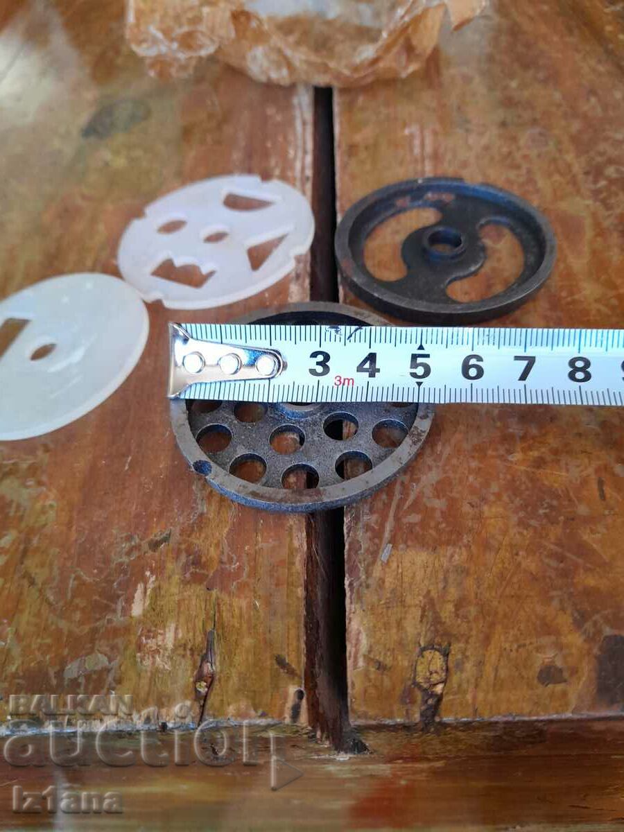 Delivery of Old grates for a meat grinder Delivery of Old grates for a meat grinder