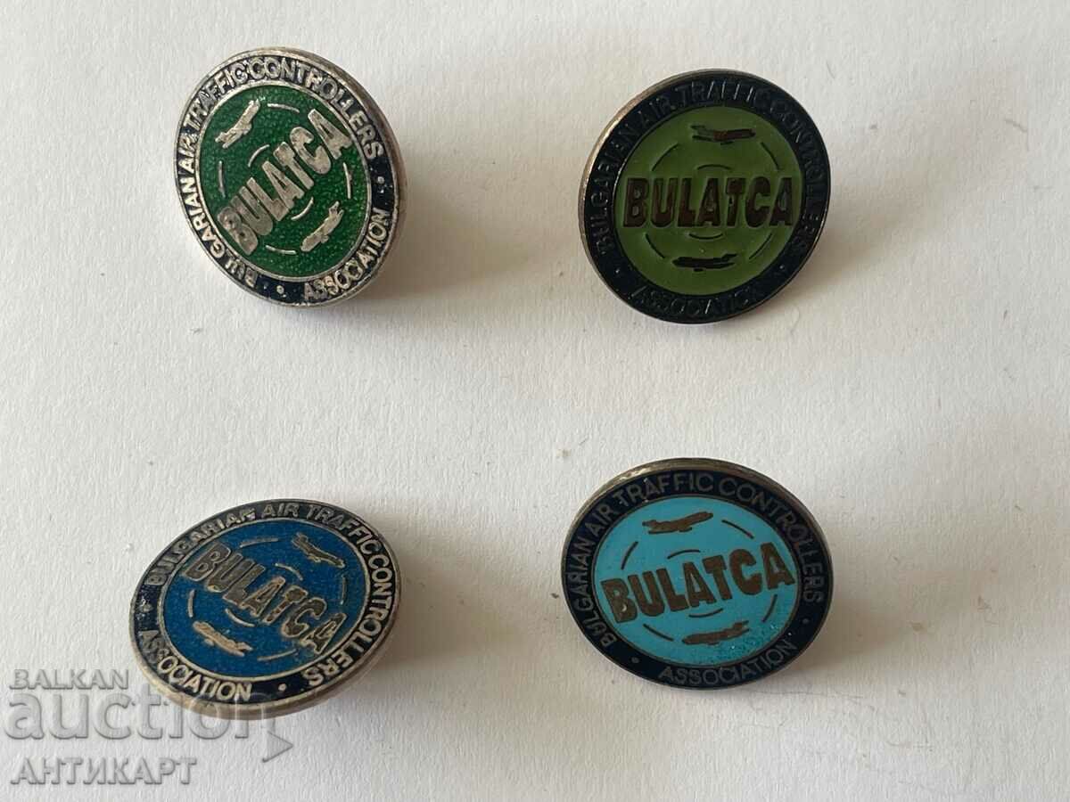 4 pieces signs badges Aviation Air control BULATC rare !