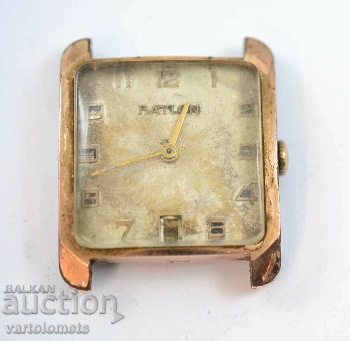 RAYLON SWISS MADE men's watch with 10 Mk gold plating - not working