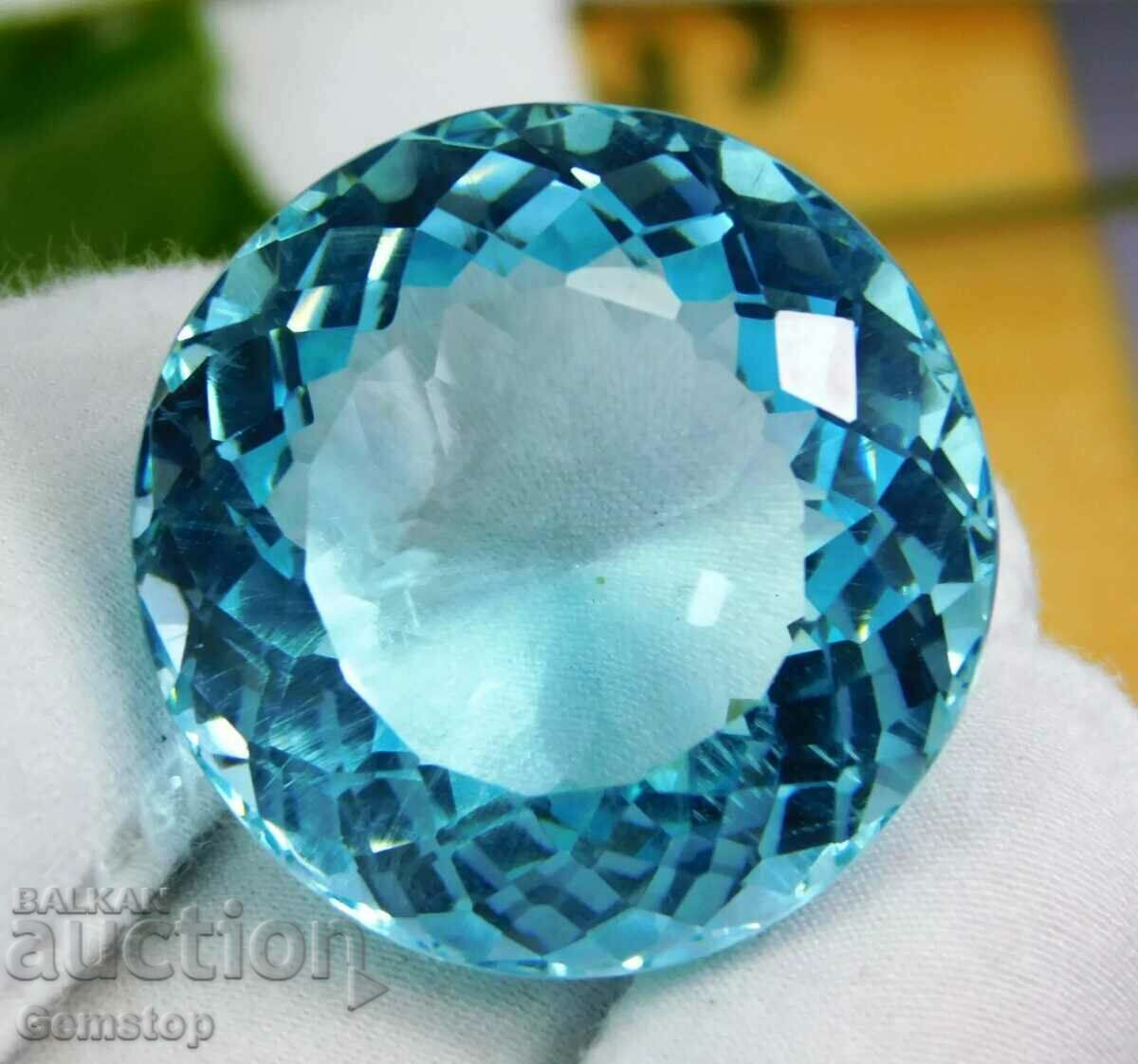 BZC! 98.70 kth natural aquamarine cert. VGTL of the 1st class!