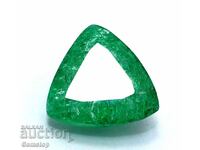 BZC! 9.37 carat Natural Emerald Trillion from 1st!cert GGL