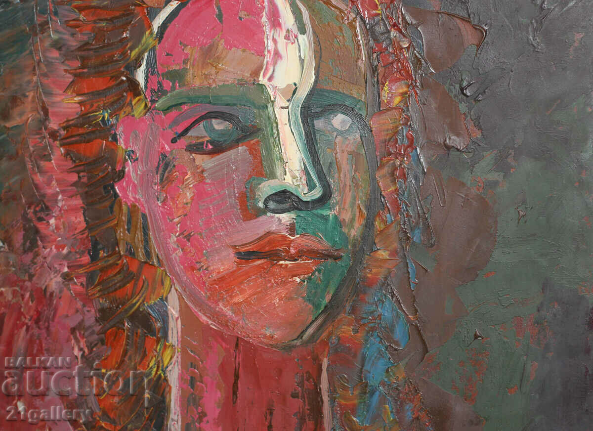 Аукцион Атанас Коцев (1957 -) "Портрет на Клаудия" 1992г. Аукцион Атанас Коцев (1957 -) "Портрет на Клаудия" 1992г.