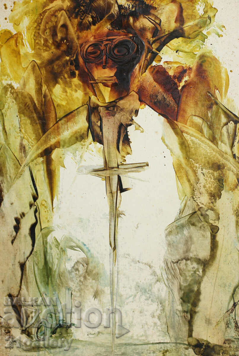 Bono Shkodrov (1935 - 2015) Encaustic, υπογεγραμμένο με τιμή 400.00 BGN | € 204.52 Bono Shkodrov (1935 - 2015) Encaustic, υπογεγραμμένο με τιμή 400.00 BGN | € 204.52