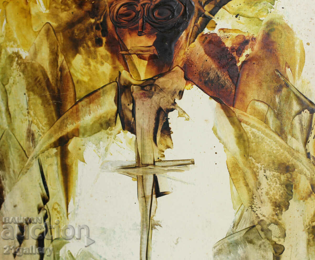 Bono Shkodrov (1935 - 2015) Encaustic, υπογεγραμμένο - 5 Bono Shkodrov (1935 - 2015) Encaustic, υπογεγραμμένο - 5