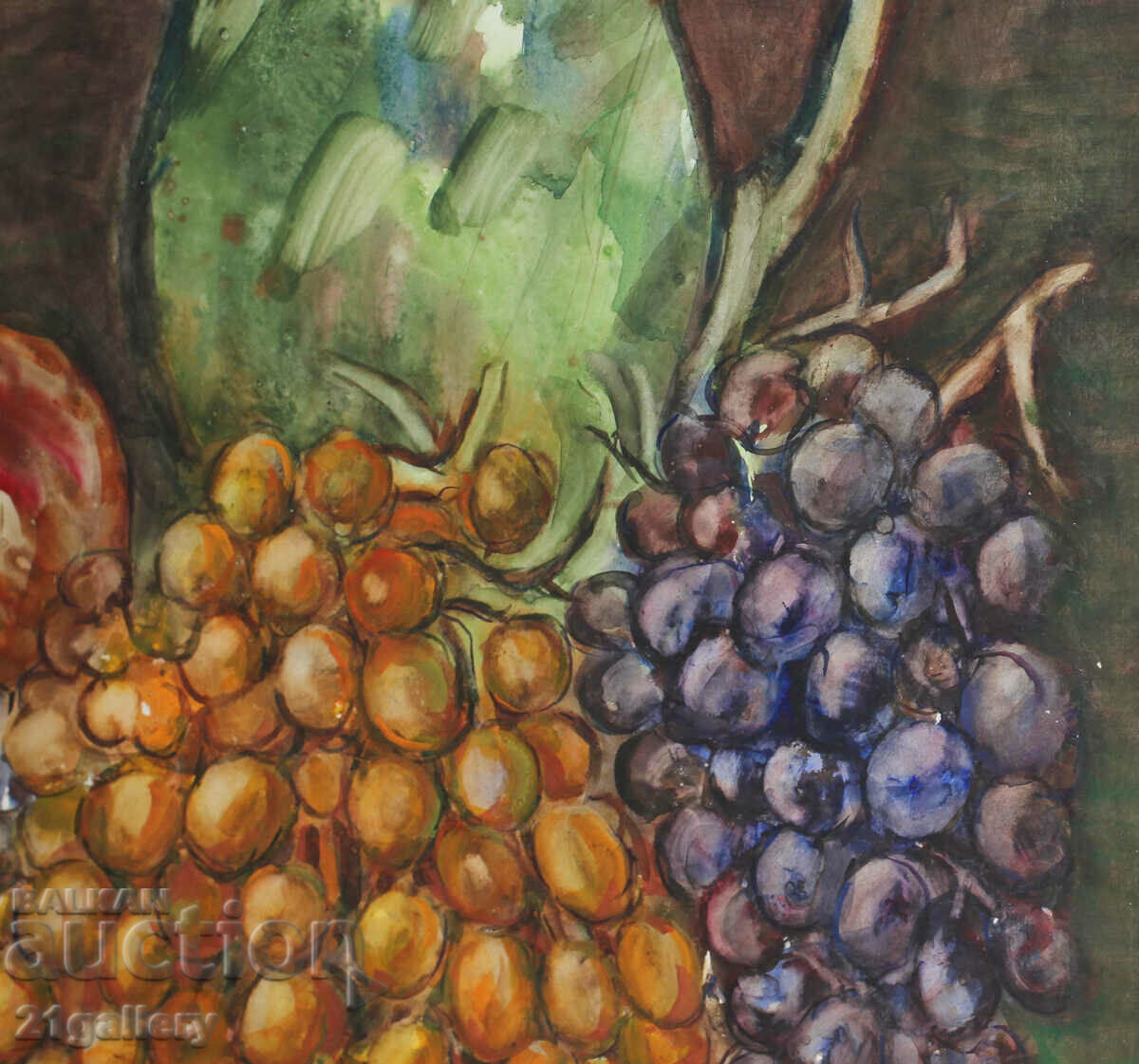 Delivery of Prof. Stoyan Domuschiev (1935-2021) Still life with jug and fruits Delivery of Prof. Stoyan Domuschiev (1935-2021) Still life with jug and fruits