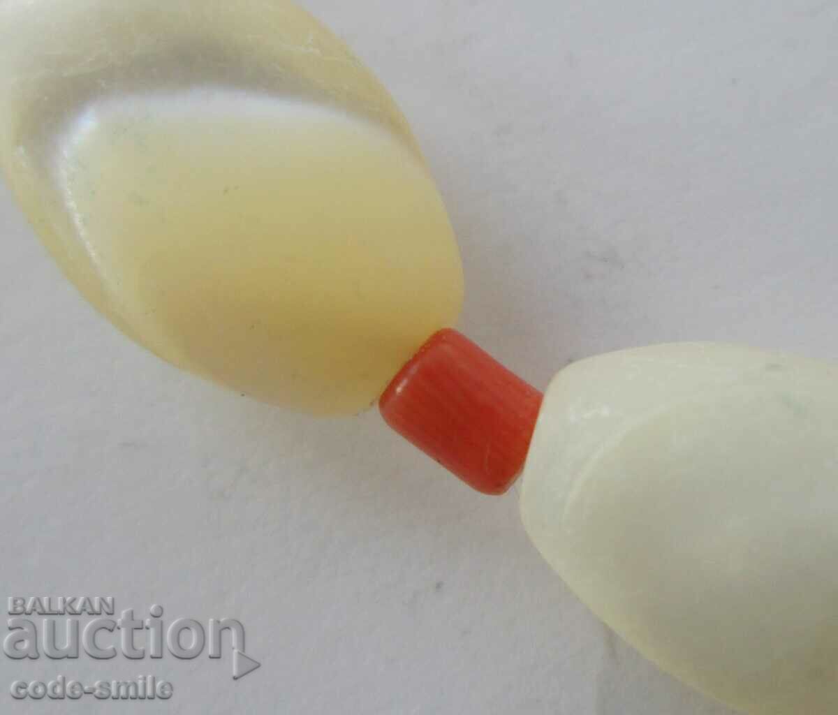 Old Renaissance jewelry necklace necklace mother of pearl and red coral - 6 Old Renaissance jewelry necklace necklace mother of pearl and red coral - 6