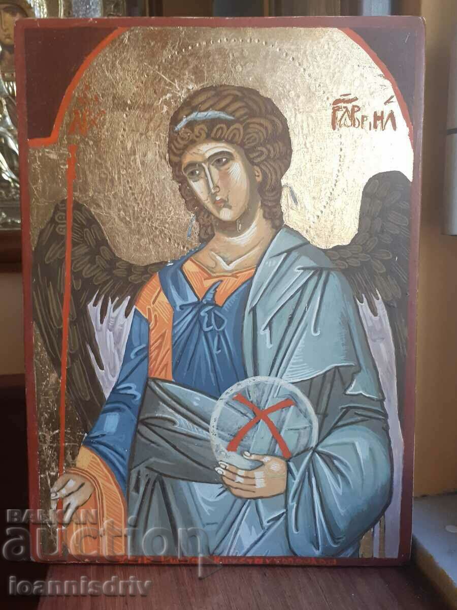 Hagiography (painted image) of Archangel Gabriel