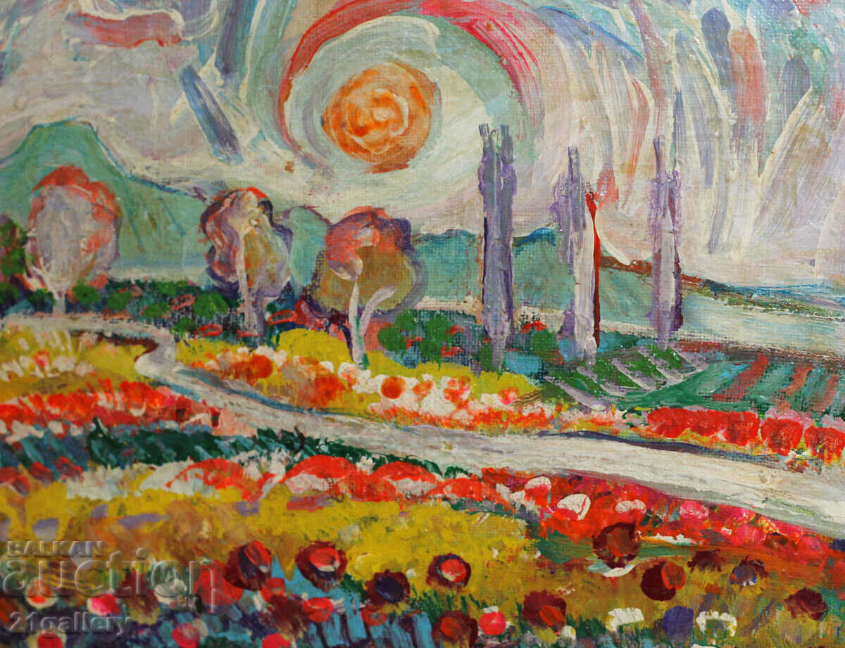 Marina Angelova Landscape with poppies 2004 - 5 Marina Angelova Landscape with poppies 2004 - 5