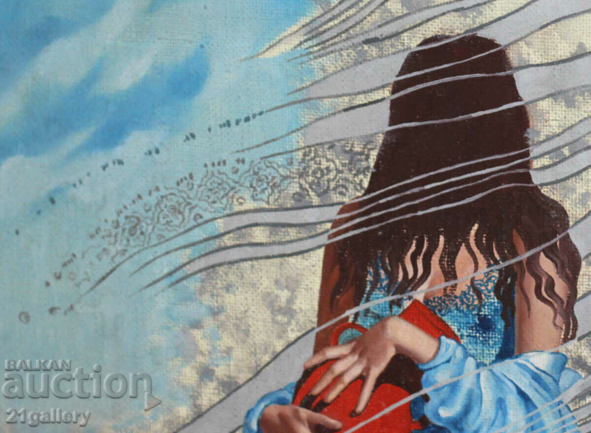 Delivery of Figurative composition - woman with amphora 1993. Delivery of Figurative composition - woman with amphora 1993.