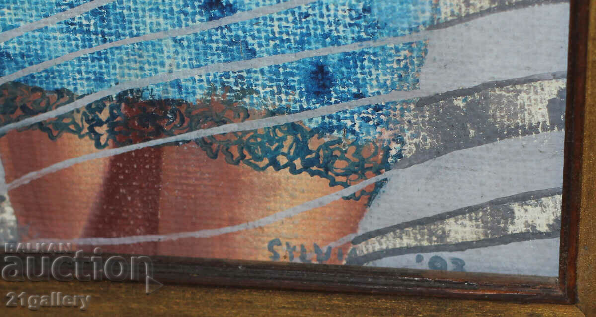 Figurative composition - woman with amphora 1993. - 5 Figurative composition - woman with amphora 1993. - 5