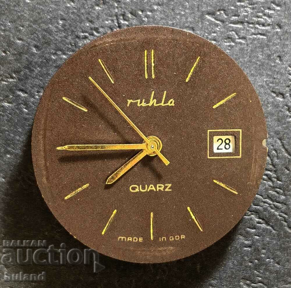 German Quartz Movement Dial Ruhla Ruhla Rula GDR DDR