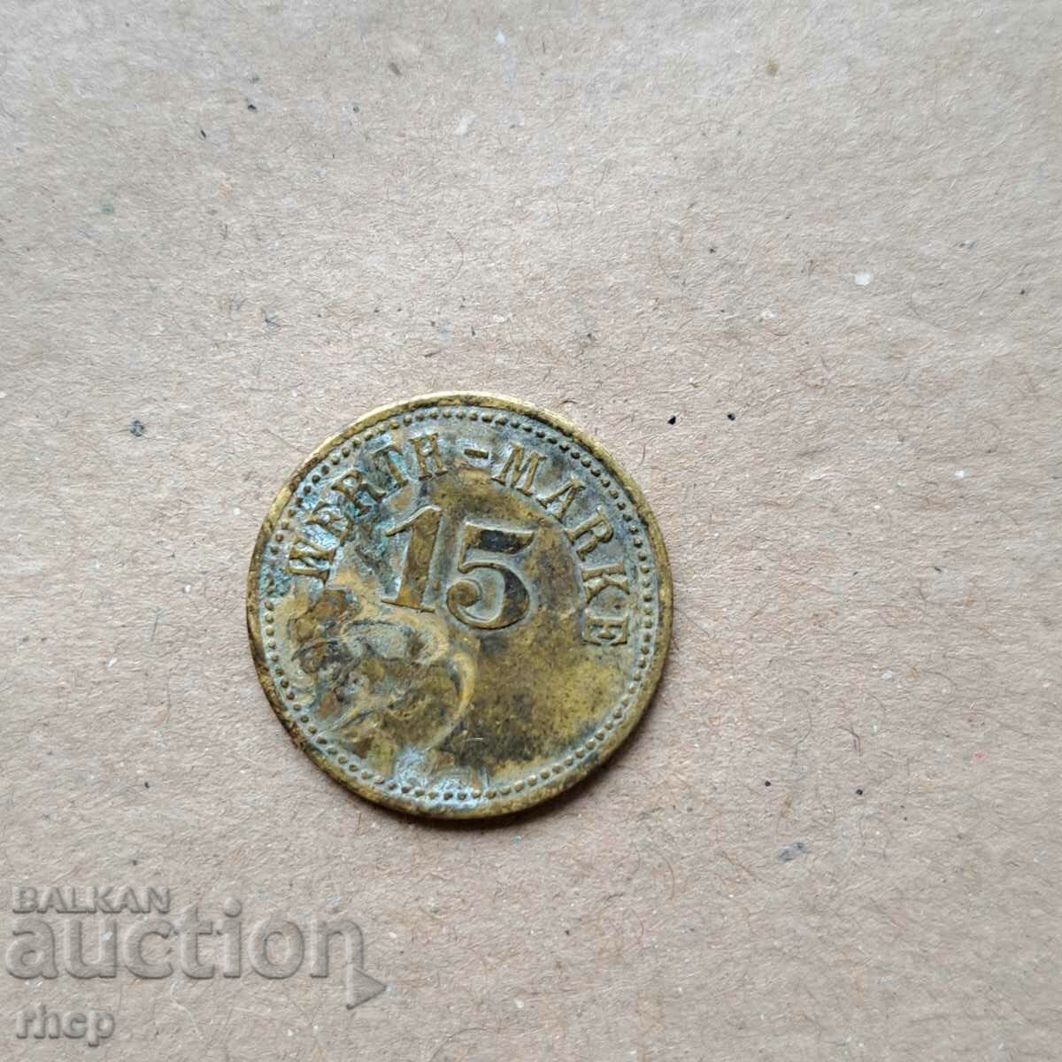 Old German Werth-Marke Token