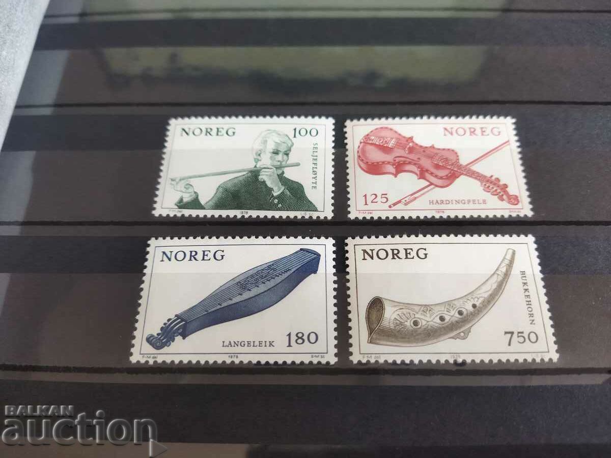 Norway Michel No. 783/86 of 1978. musical instruments with price 3.50 BGN | € 1.79 Norway Michel No. 783/86 of 1978. musical instruments with price 3.50 BGN | € 1.79