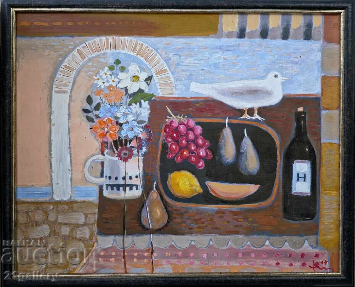 Vladimir Zapryanov Still life with fruits and flowers Vladimir Zapryanov Still life with fruits and flowers
