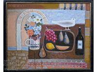 Vladimir Zapryanov Still life with fruits and flowers