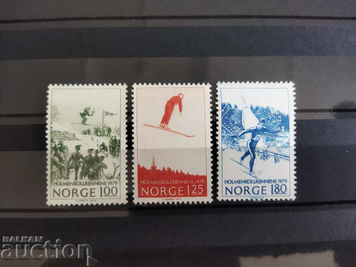 Norway Michel No. 790/92 of 1979. sports, skiing