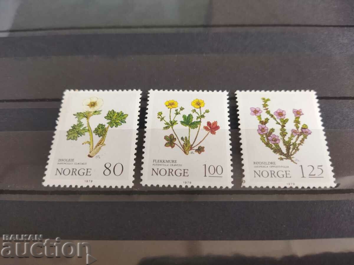 Νορβηγία Michel No. 806/808 του 1979. πανίδα, λουλούδια με τιμή 1.20 BGN | € 0.61 Νορβηγία Michel No. 806/808 του 1979. πανίδα, λουλούδια με τιμή 1.20 BGN | € 0.61
