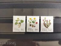 Norway Michel No. 806/808 of 1979. fauna, flowers