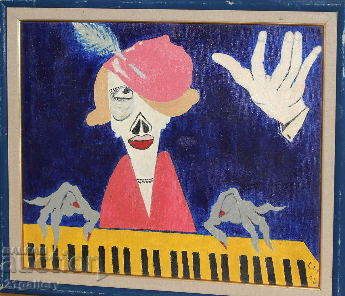 Figurative composition, acrylic paints, 2007. with price 370.00 BGN | € 189.18