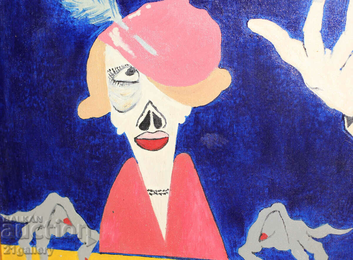 Figurative composition, acrylic paints, 2007. - 5