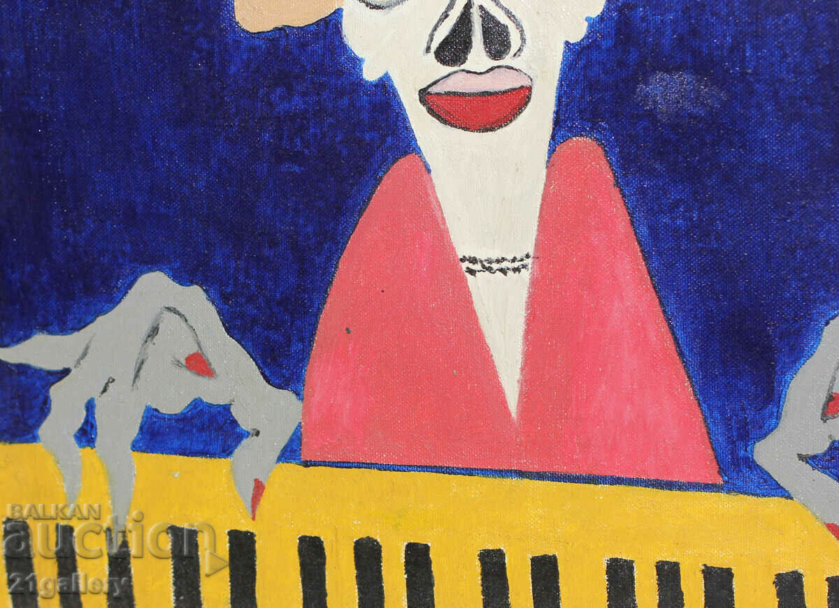 Figurative composition, acrylic paints, 2007. - 6