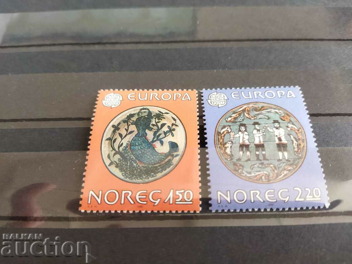 Norway Michel No. 836/37 of 1981. EUROPE with price 1.50 BGN | € 0.77
