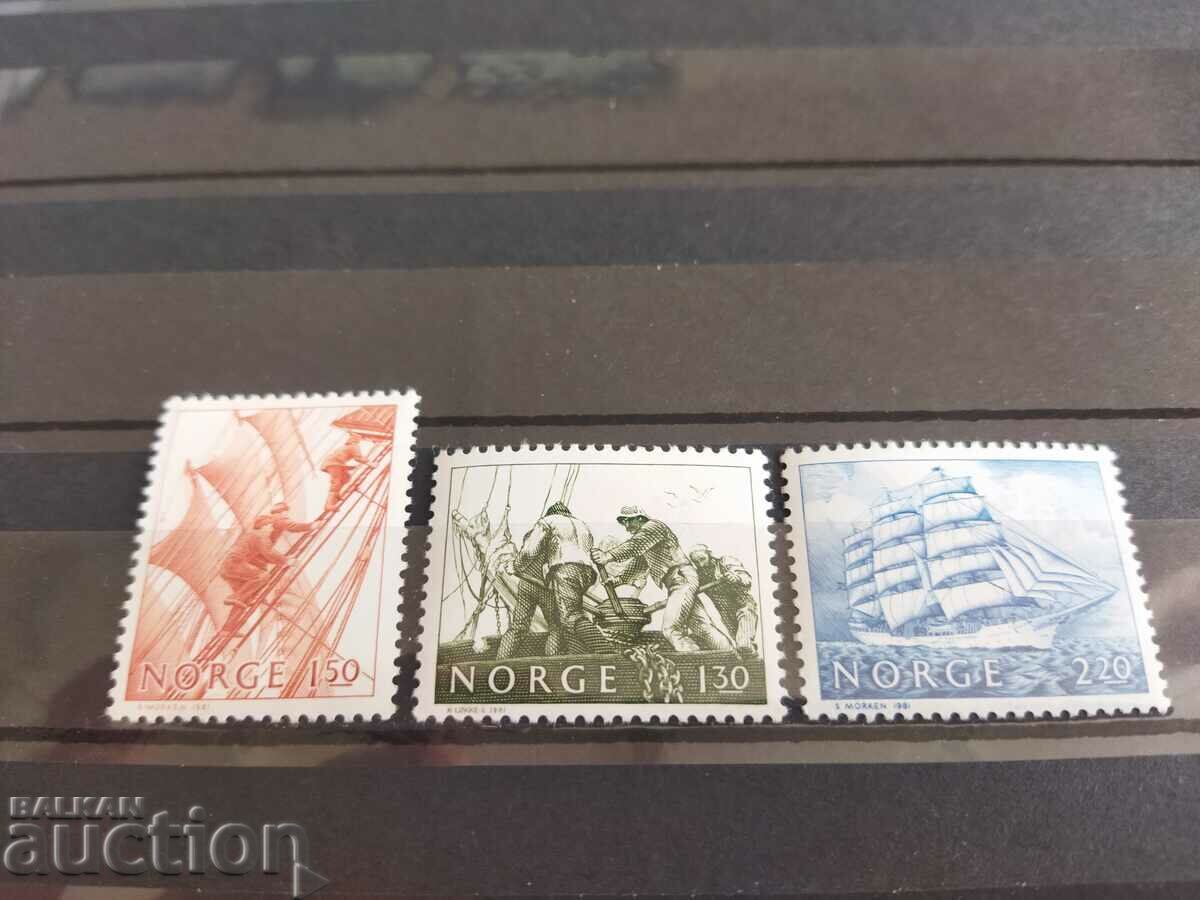 Norway Michel No. 833/40 of 1981. SHIPS with price 1.50 BGN | € 0.77