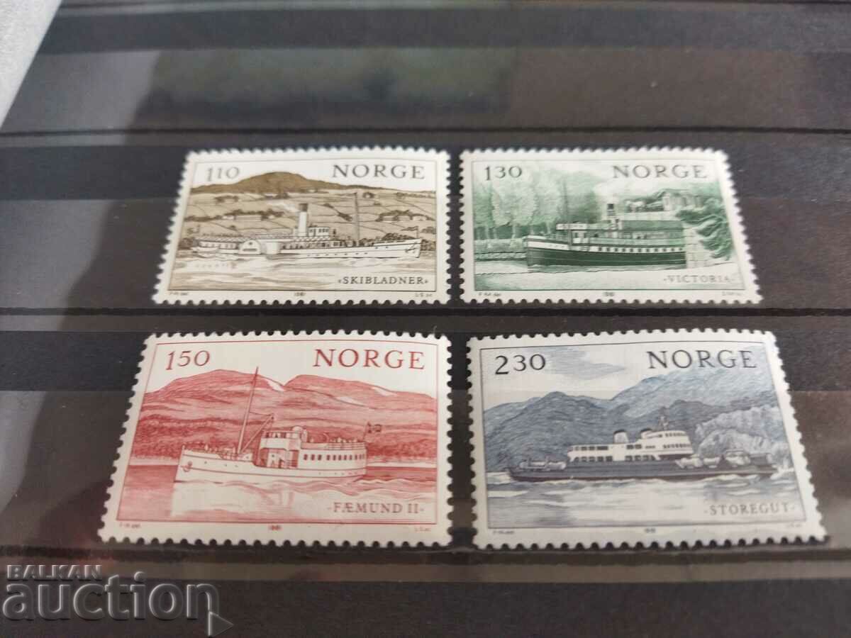 Norway Michel No. 841/44 of 1981. SHIPS with price 1.50 BGN | € 0.77