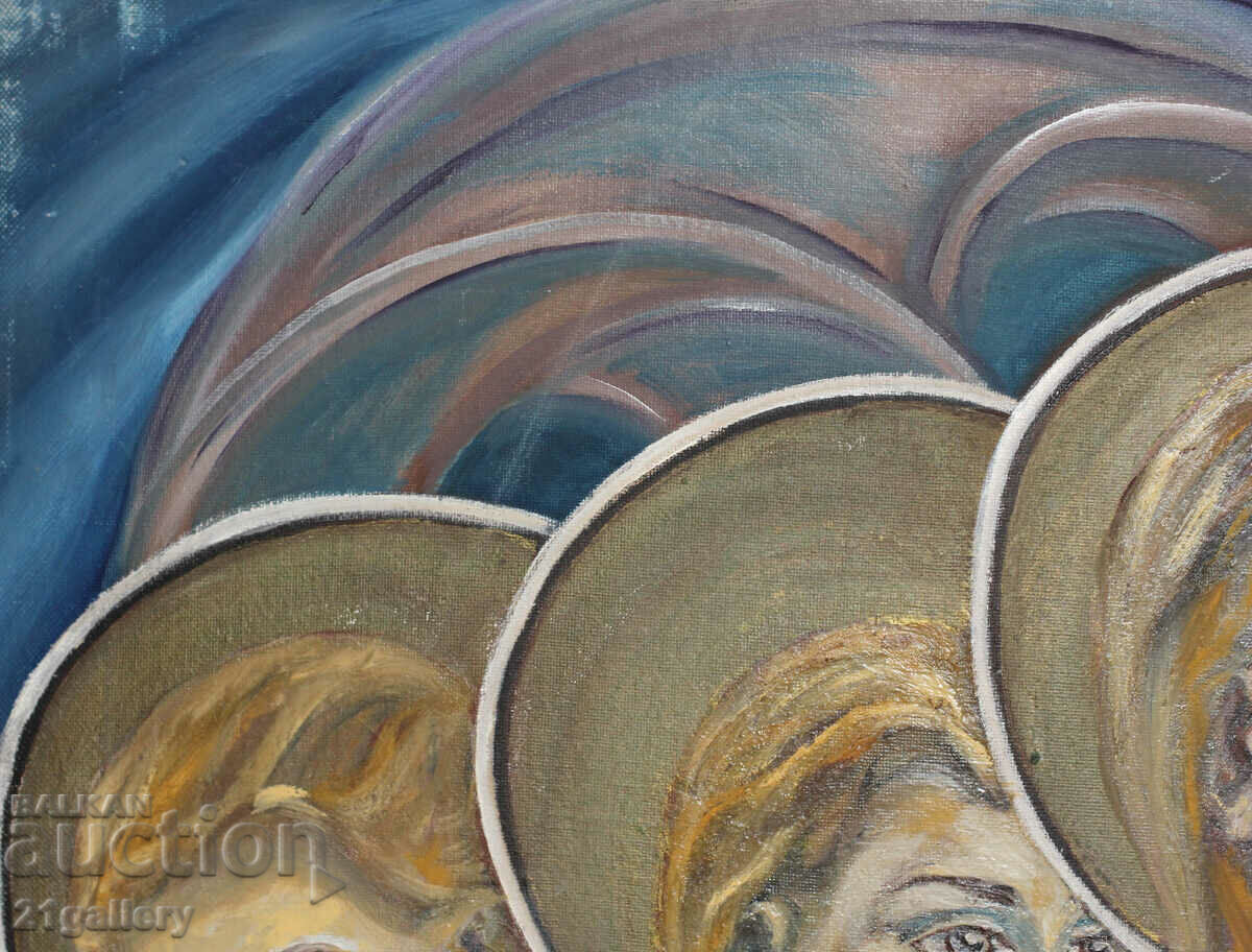 Delivery of Figurative composition, religious theme, 1980s Delivery of Figurative composition, religious theme, 1980s