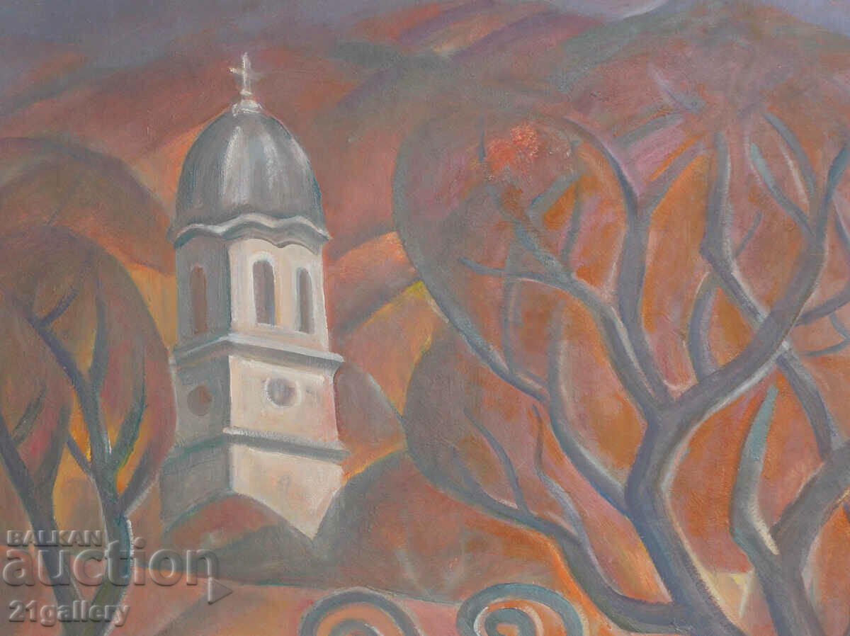 Delivery of Cityscape oil painting, unsigned Delivery of Cityscape oil painting, unsigned