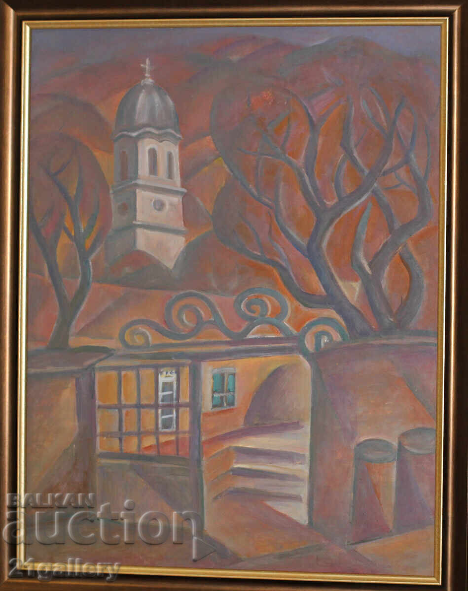 Prof. Stoyan Domuschiev (1935-2021) Vopsele de peisaj / ulei