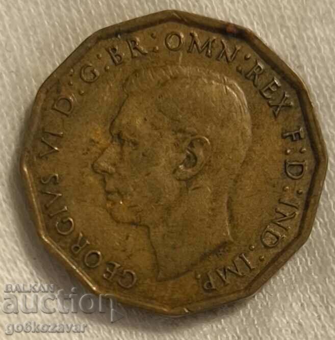 Great Britain 3 pence 1941 with price 1.00 BGN | € 0.51