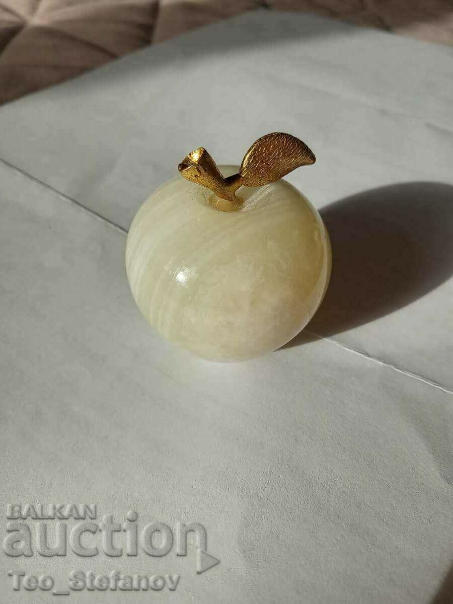 A beautiful apple of natural marble onyx