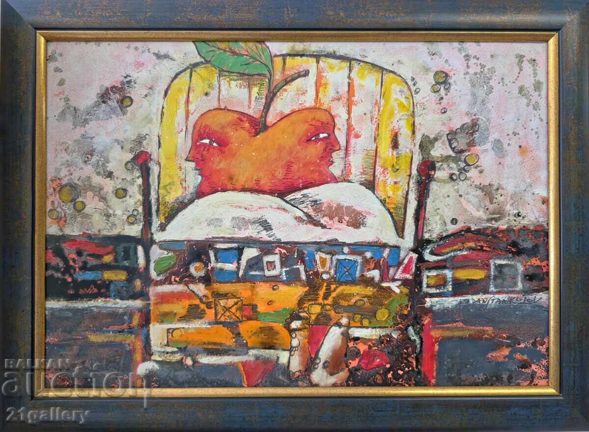 Anatoly Stankulov (1956 - ) Abstract landscape with price 600.00 BGN | € 306.78 Anatoly Stankulov (1956 - ) Abstract landscape with price 600.00 BGN | € 306.78