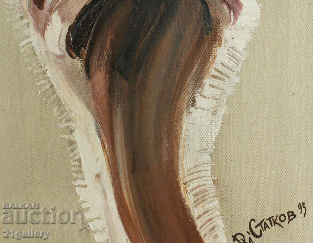 Rumen Statkov Head of an Ostrich oil paints 1995. - 6 Rumen Statkov Head of an Ostrich oil paints 1995. - 6